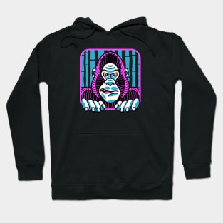 Angry Psychedelic Gorilla Hoodie